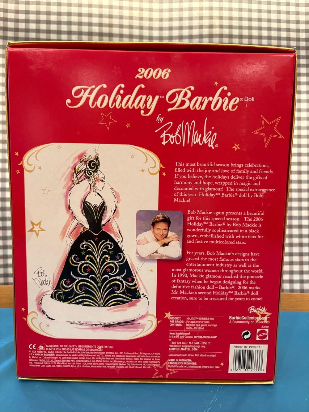 Mattel Holiday Barbie Bob Mackie Collector Edition Doll 2006 Unopened J0949